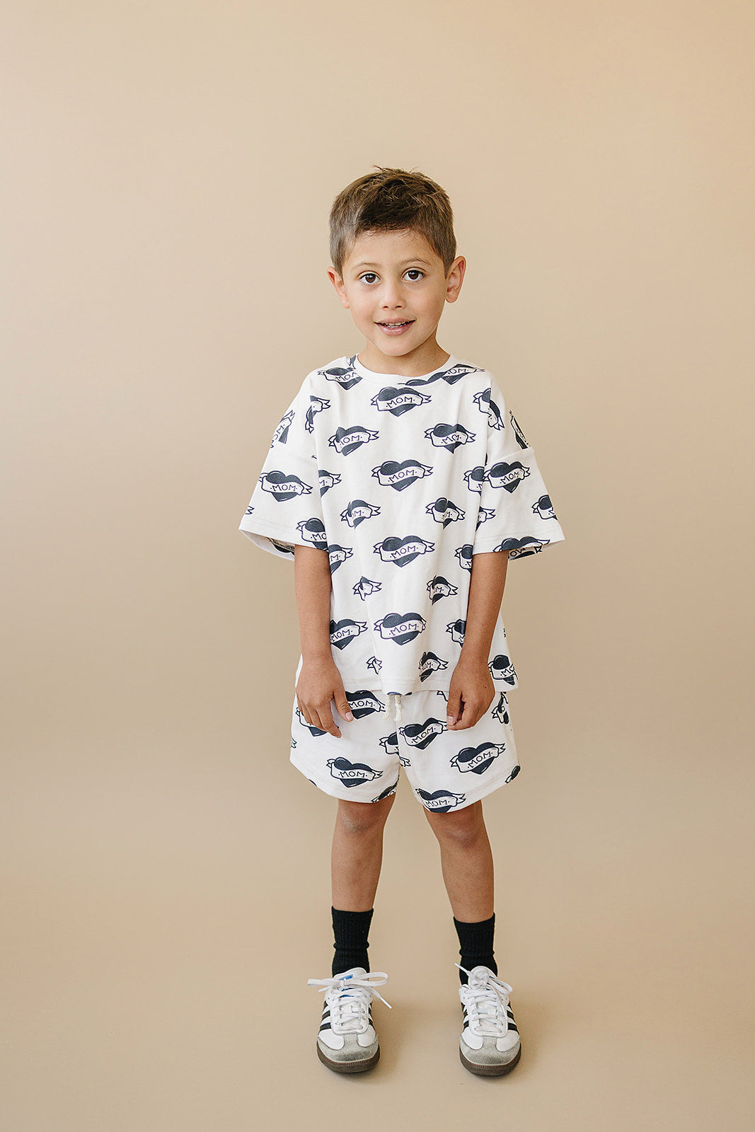 Mom Tattoo Shorts Set