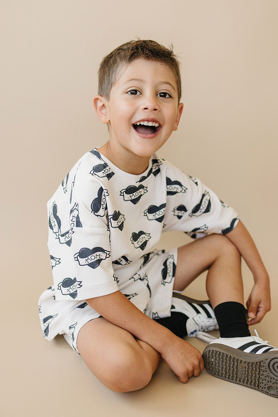Mom Tattoo Shorts Set