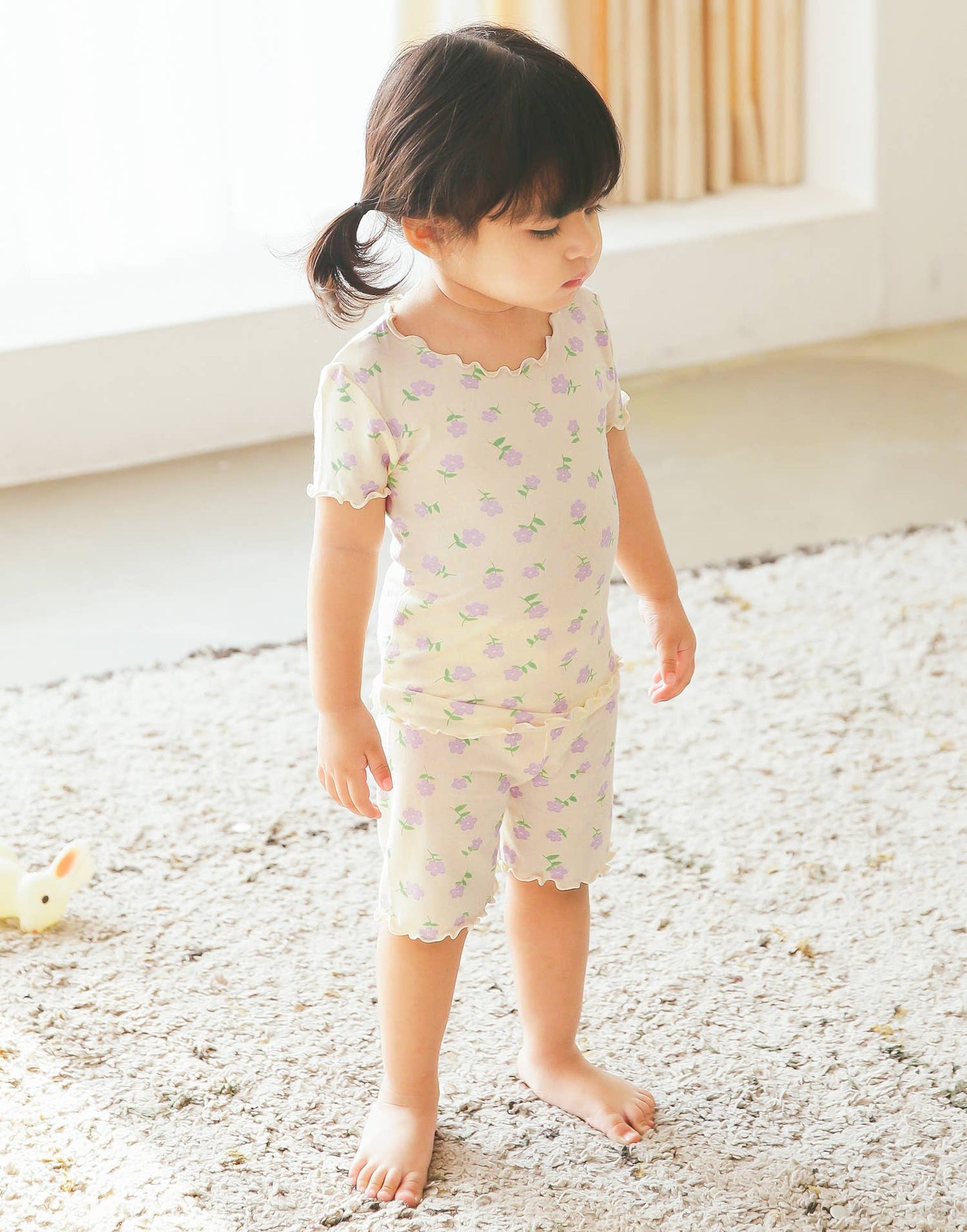 Purple Blossom S/S Pajama Set