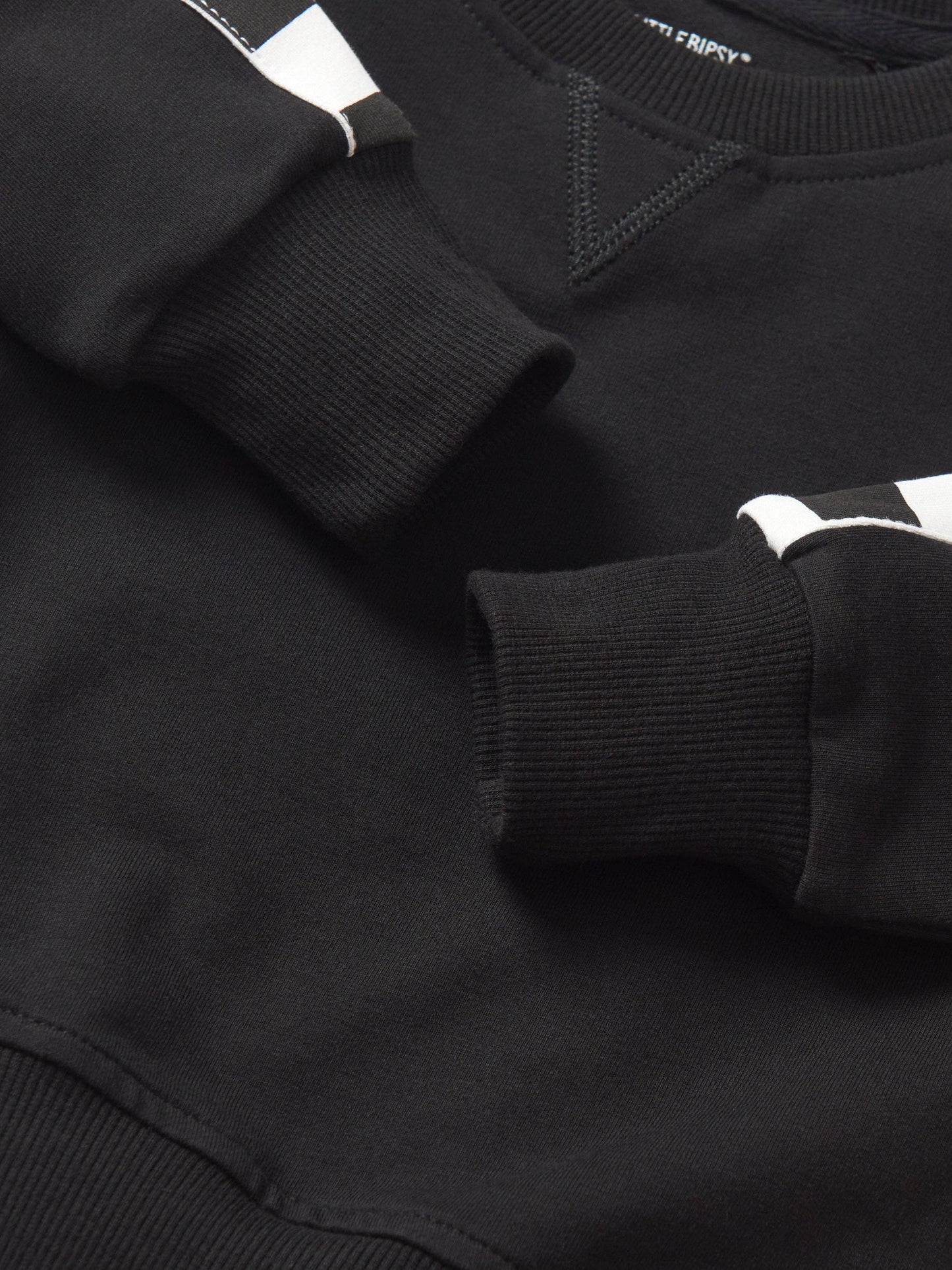 Black Side Checkered Pullover