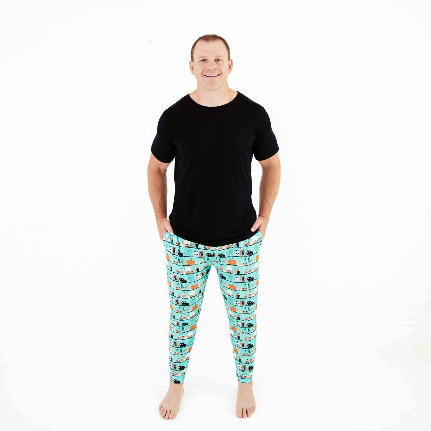 Drop Of Magic Men's Pajama Set in Teal