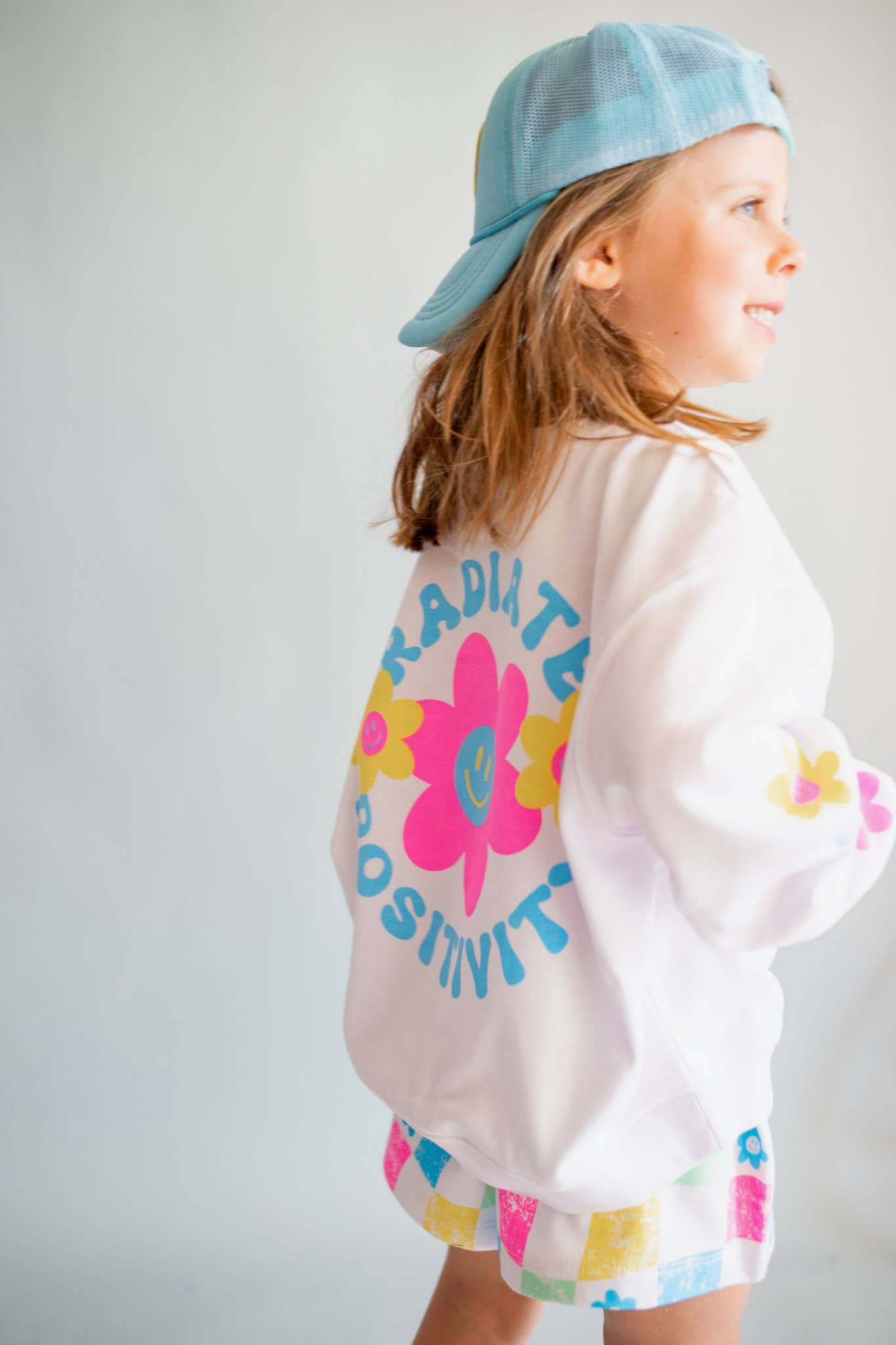 Radiate Positivity Sweatshirt in White