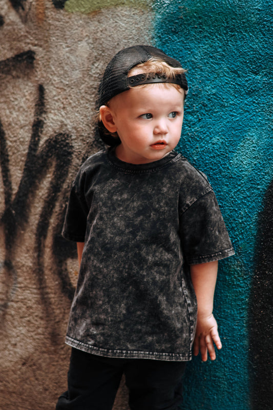 Black Acid Wash T-Shirt