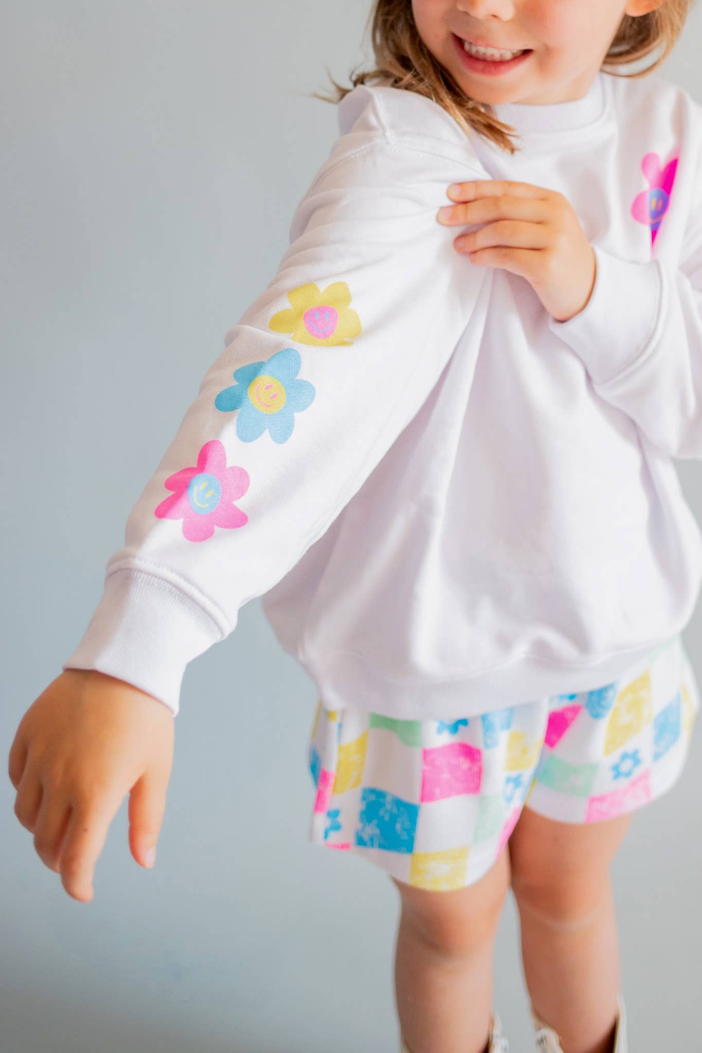 Radiate Positivity Sweatshirt in White