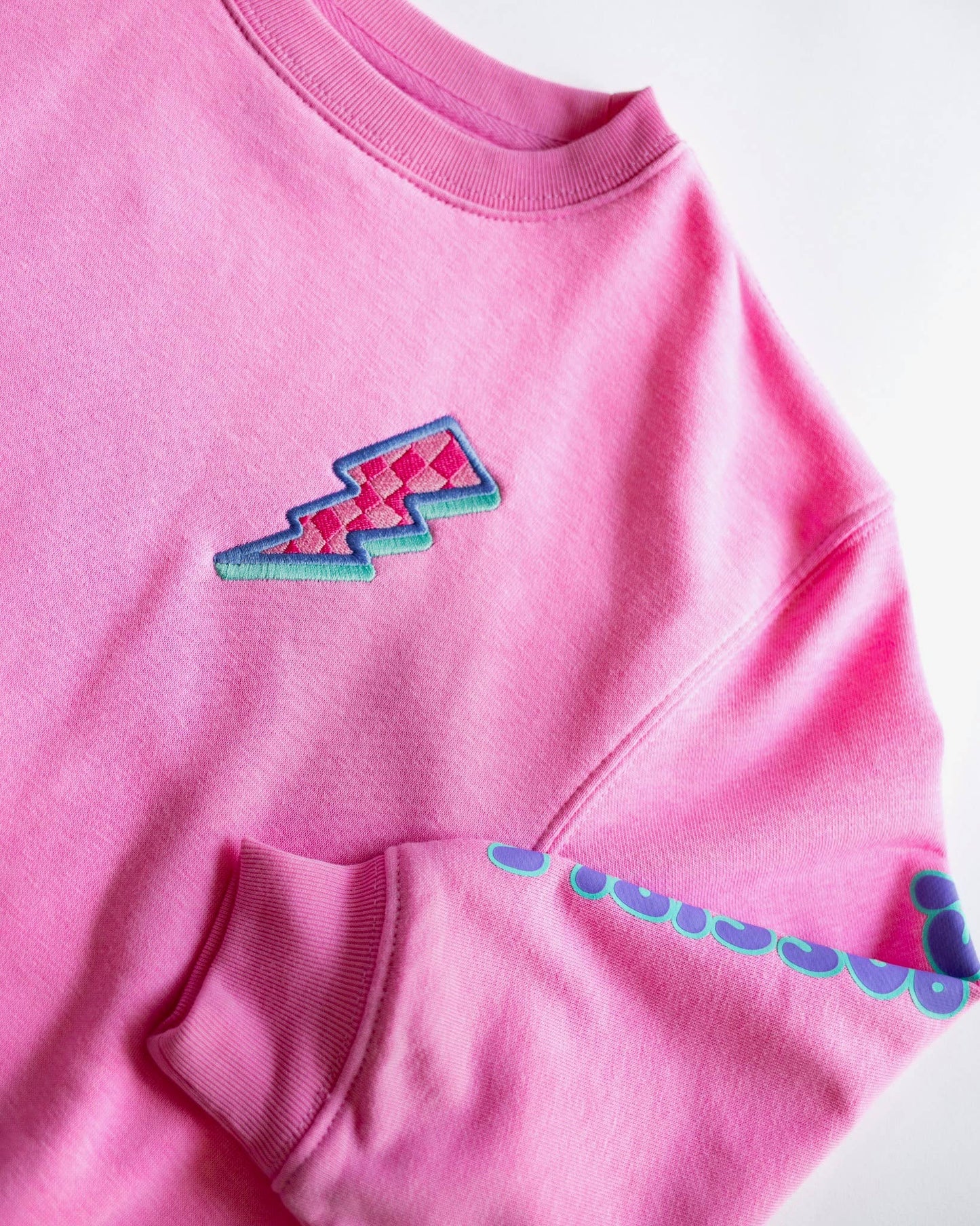 Anything is Possible Lightning Sweatshirt in Berry