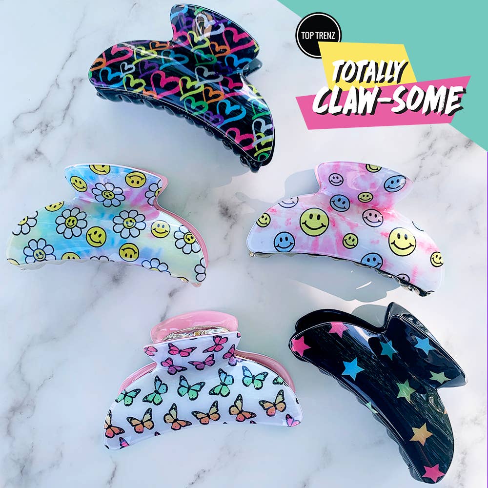 Large Heart Claw Clip