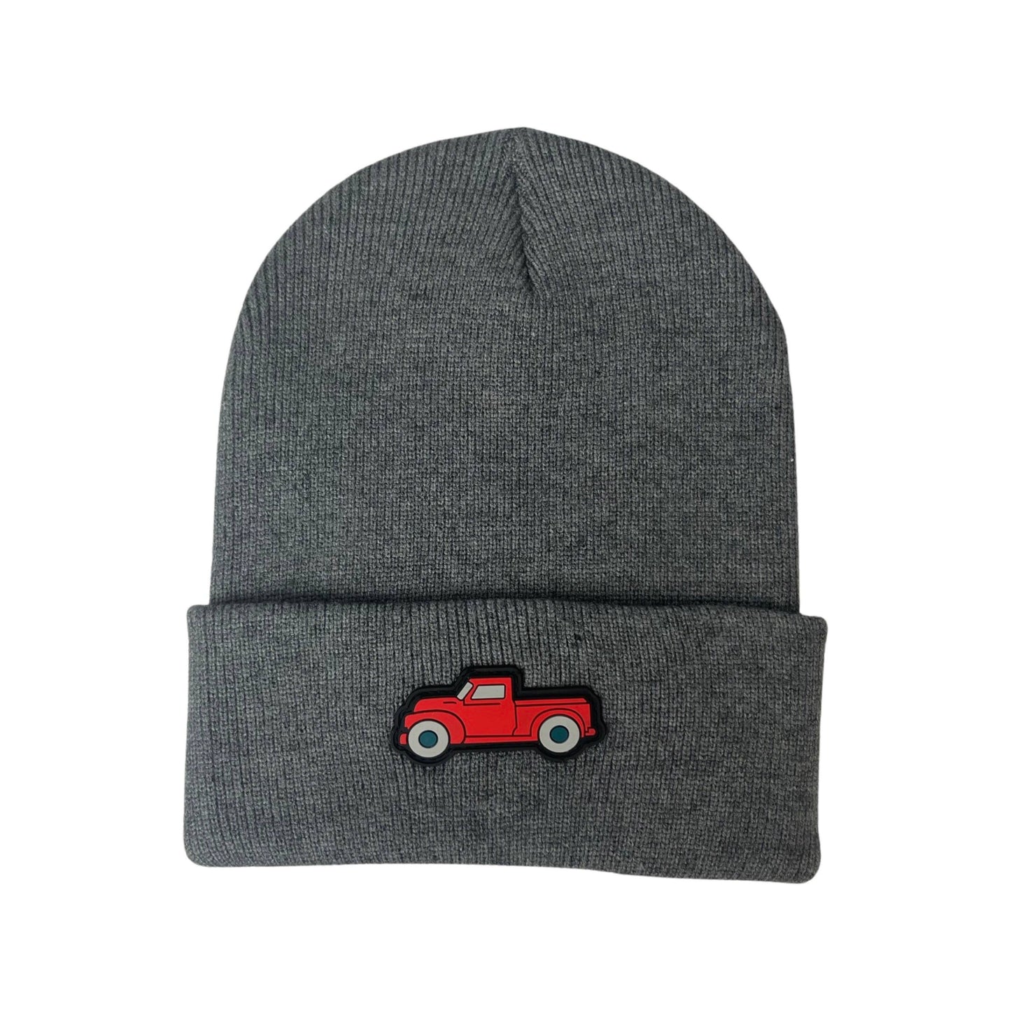 Car Rubber Patch Beanie in Navy