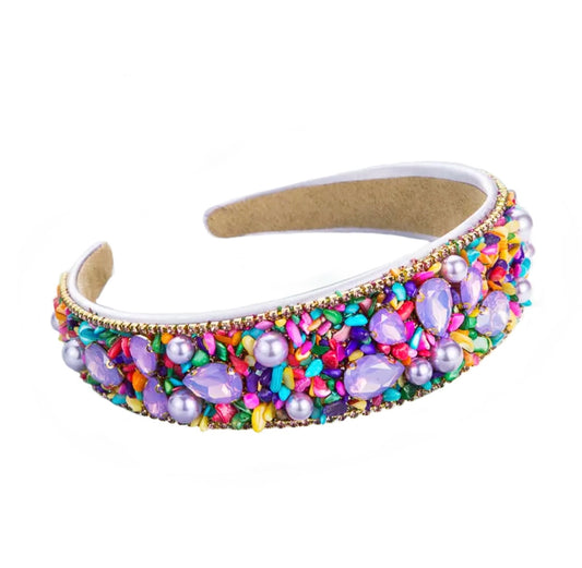 Confetti Couture Crystal Headband. Sophisticated and fun, this headband is perfect for special occasions – or just for adding some extra sparkle to your everyday life.