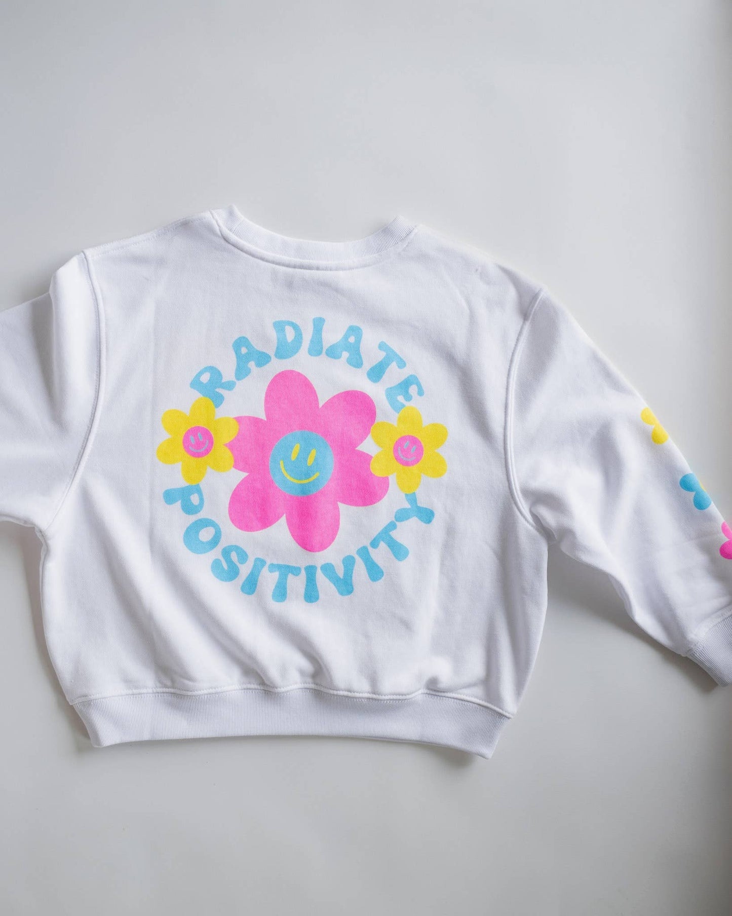 Radiate Positivity Sweatshirt in White