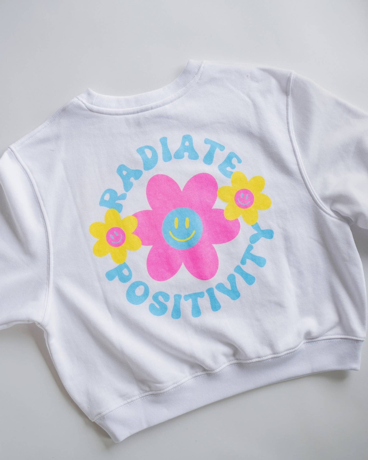 Radiate Positivity Sweatshirt in White