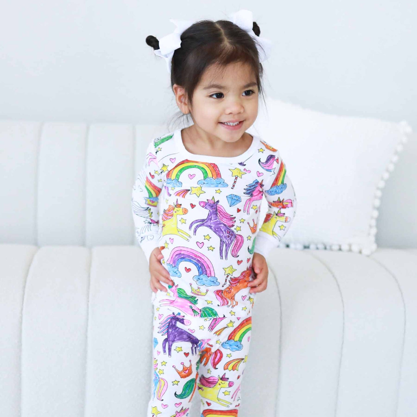 Colorable Enchanted Unicorns Pajama Set