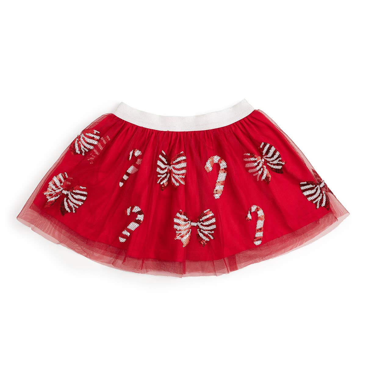 Candy Cane Coquette Sequin Tutu