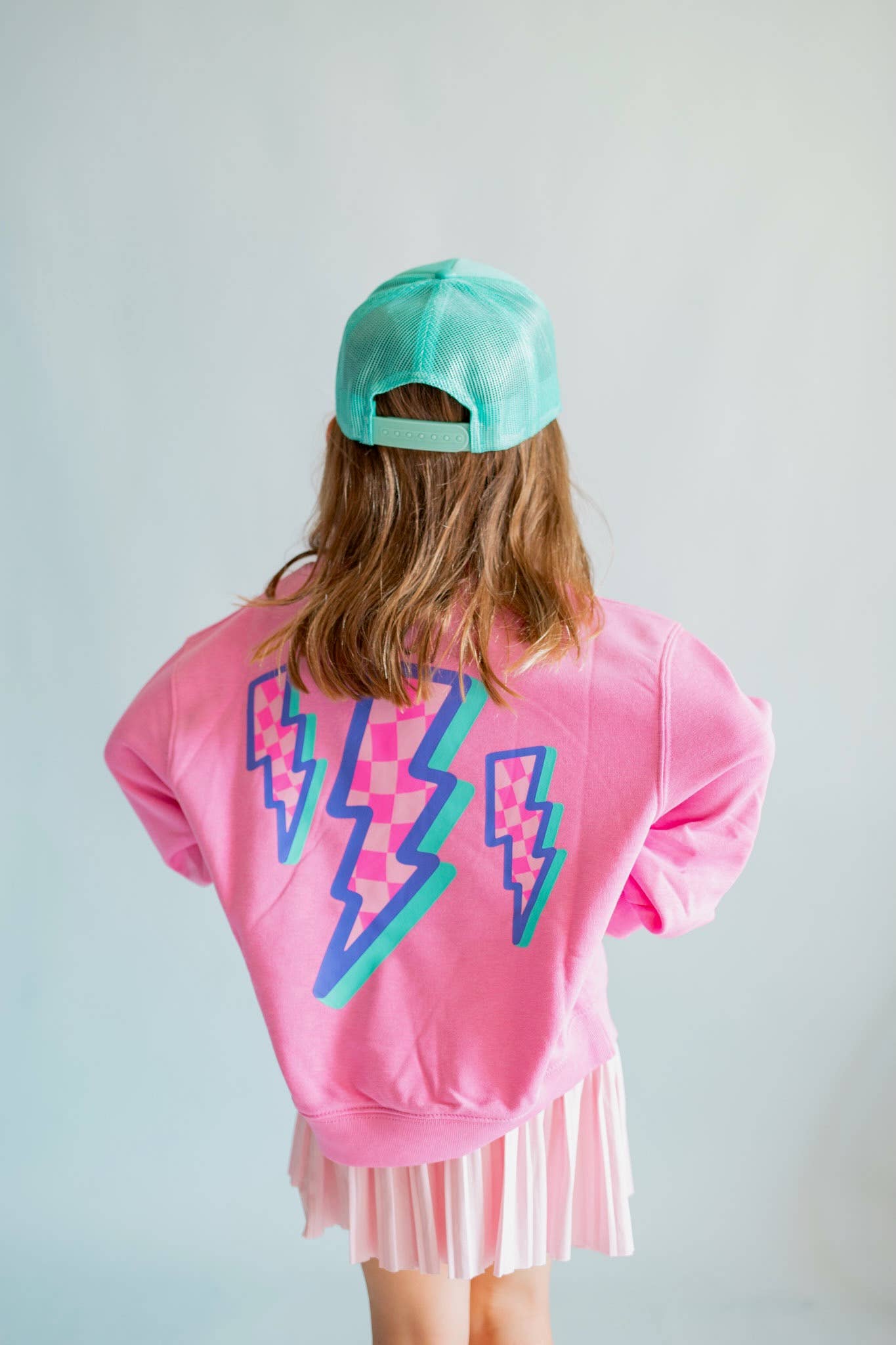 Anything is Possible Lightning Sweatshirt in Berry