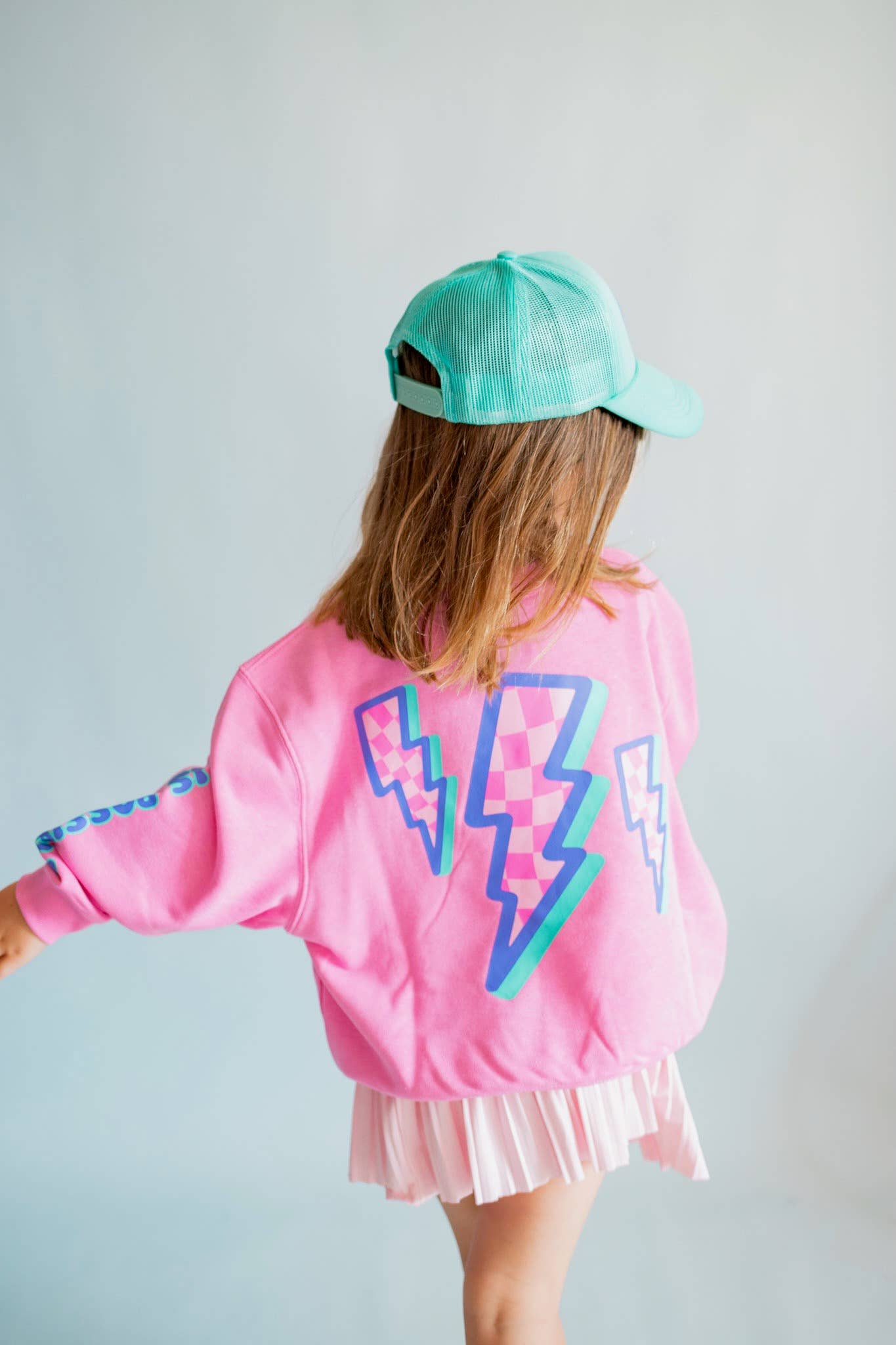 Anything is Possible Lightning Sweatshirt in Berry
