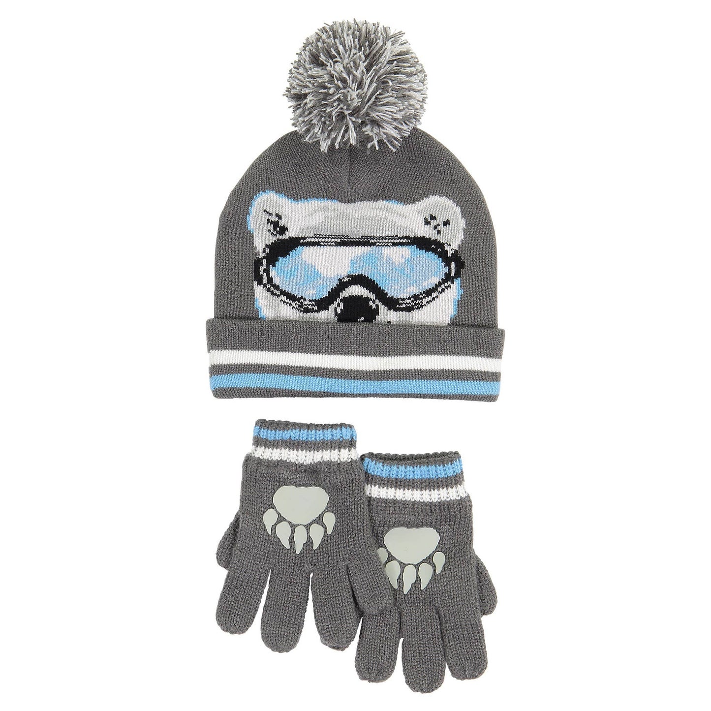 Ski Bear Hat & Glove Set