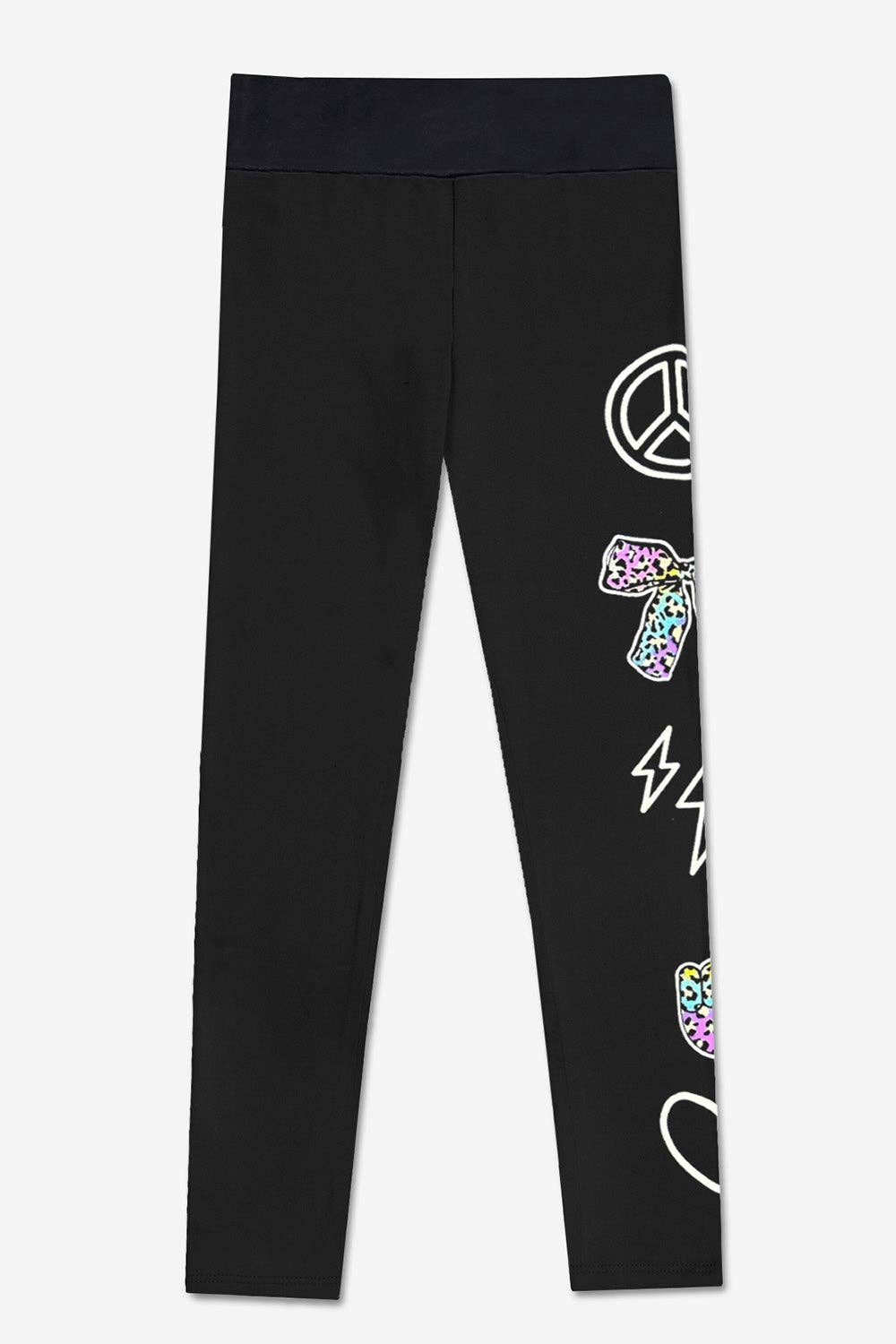 Black Peace Elements Simply Soft Luxe Mid-Rise Long Legging
