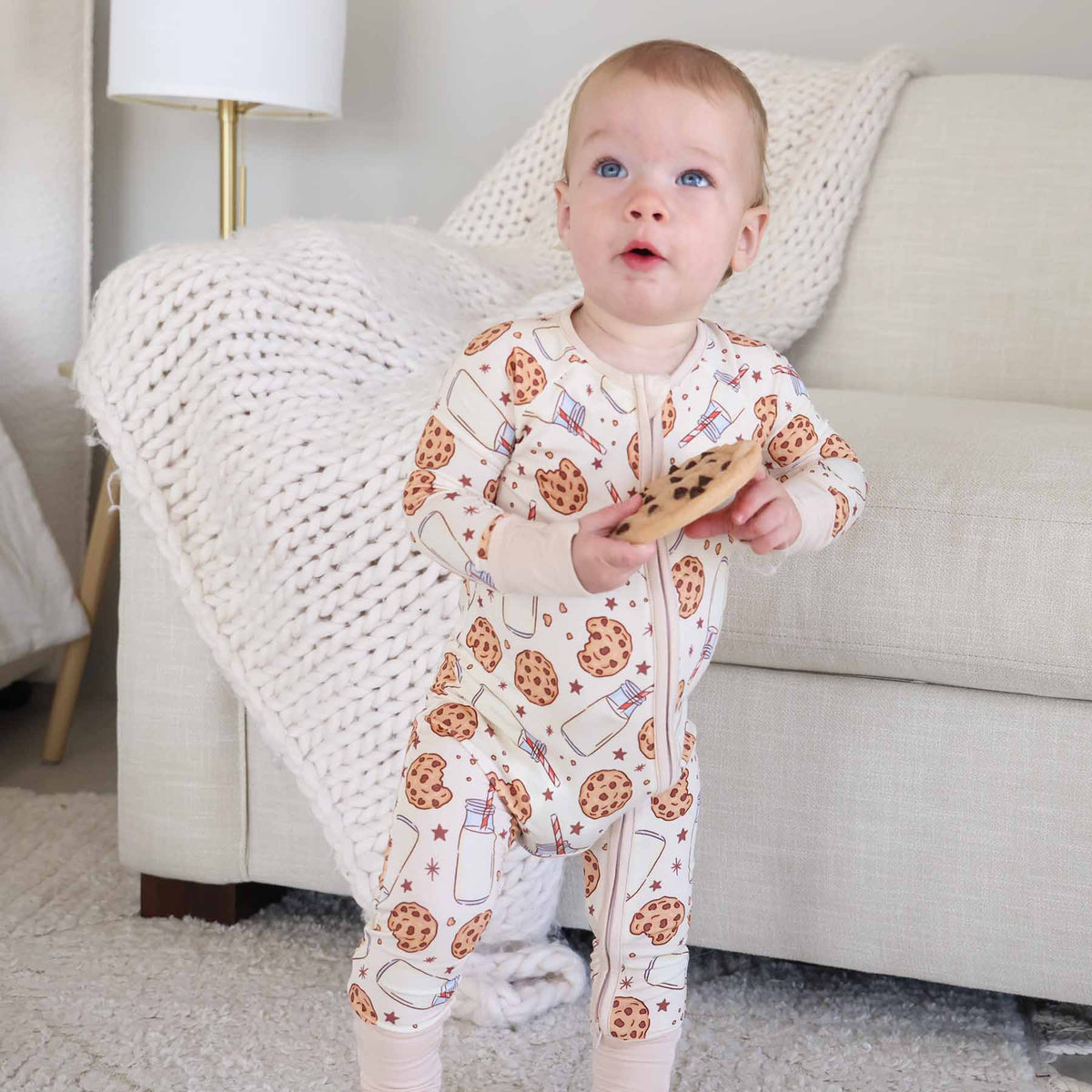 Cookie Cuddles Convertible Bamboo Zip Romper