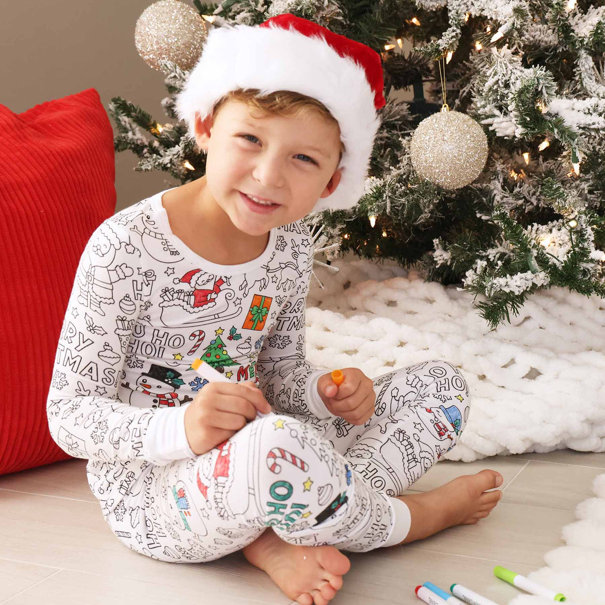 Christmas Colorable Pajama Set