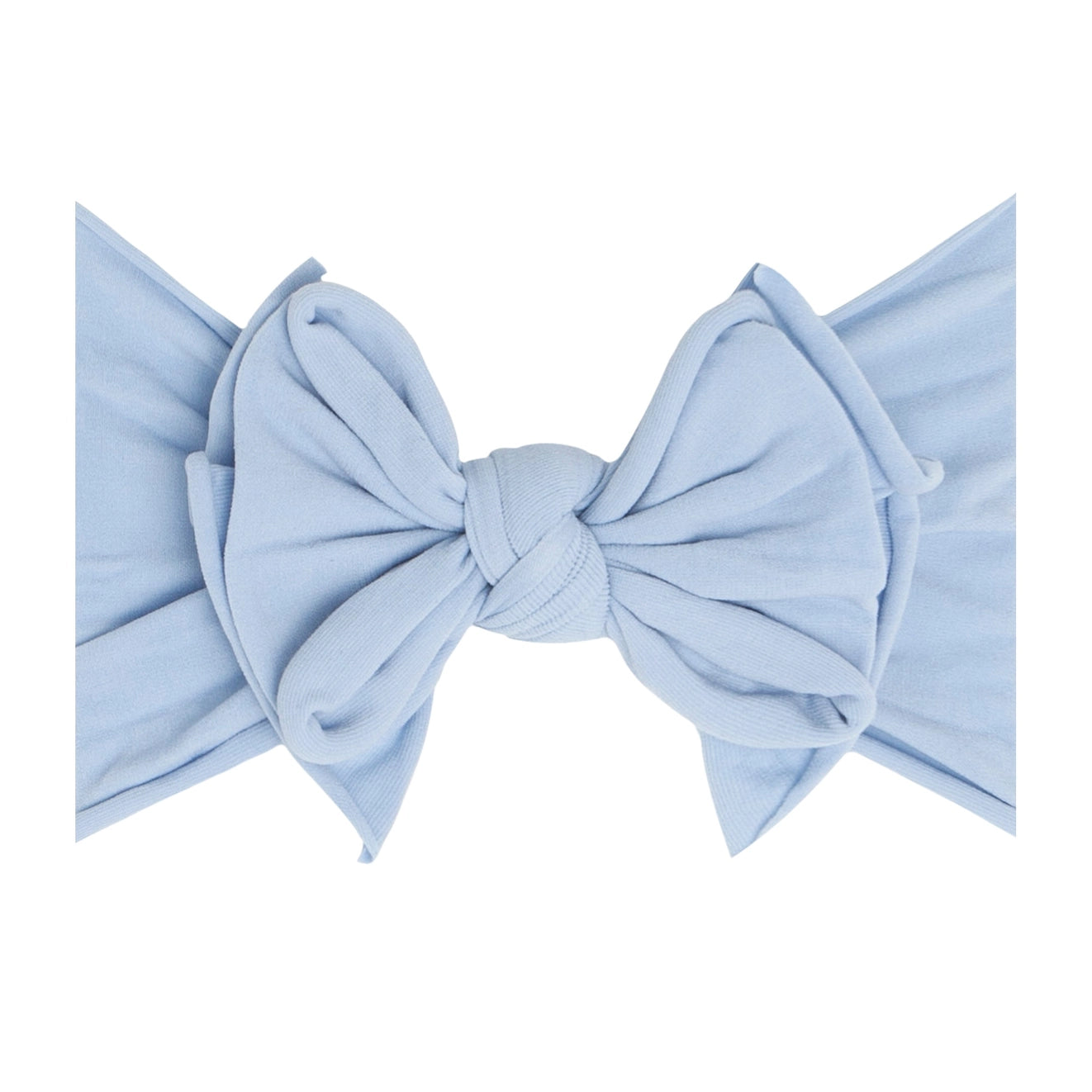Fab-Bow-Lous® Soft Stretch Headband in Dusty Blue
