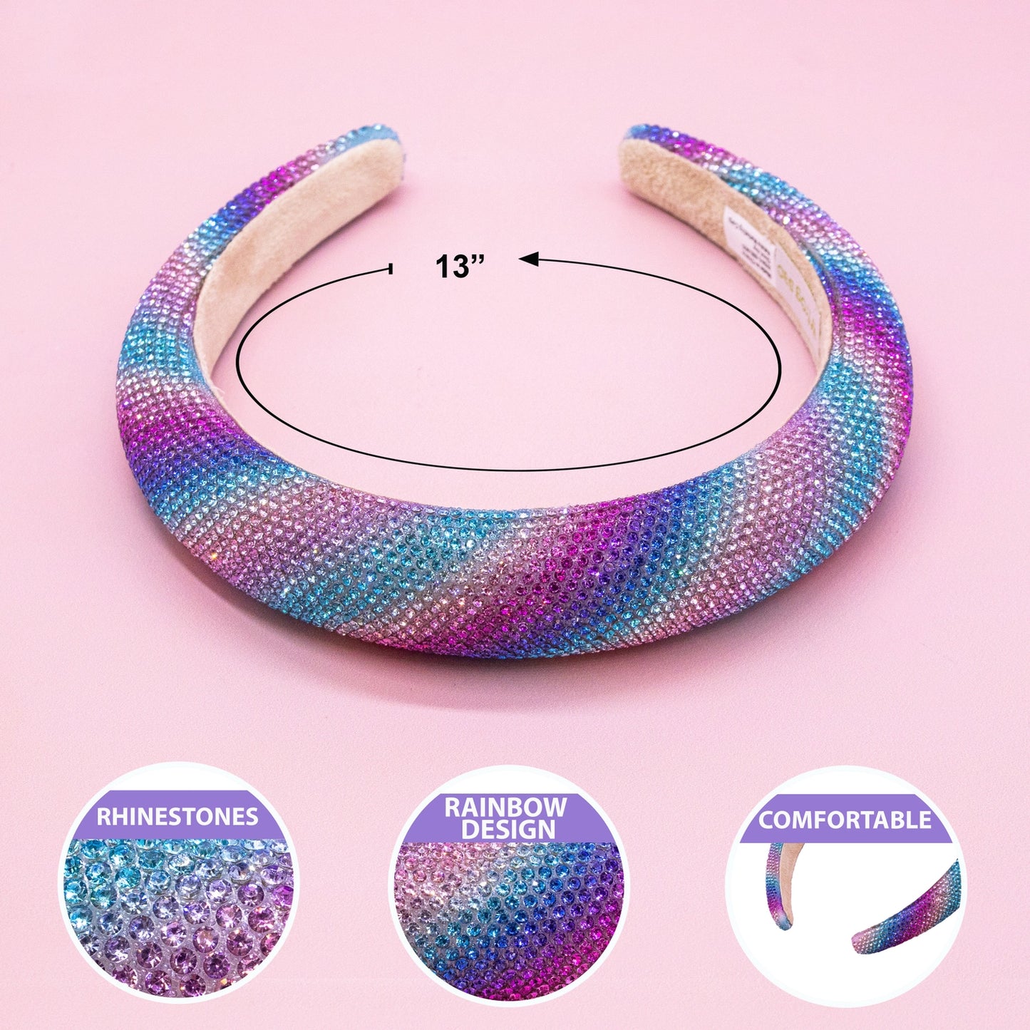Crystal Rainbow Headband