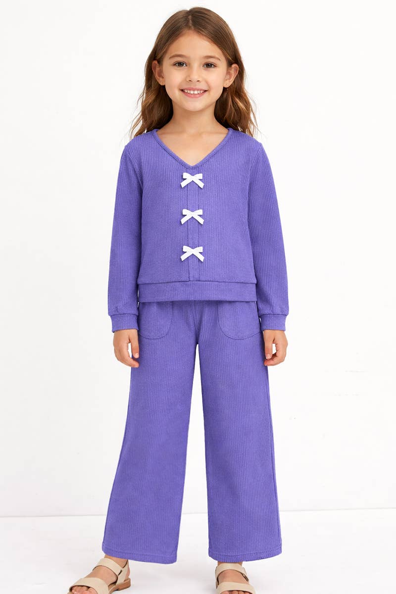 Blueberry Knit Ribbed Set