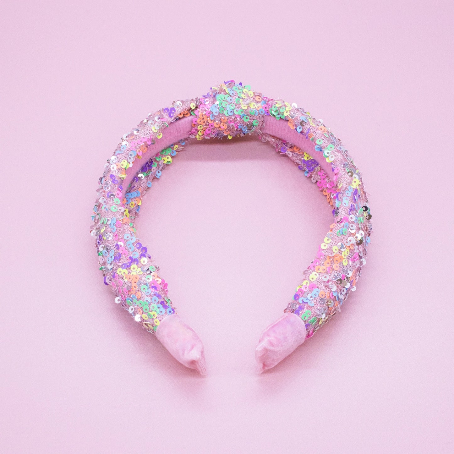 Rainbow Sequin Knot Headband