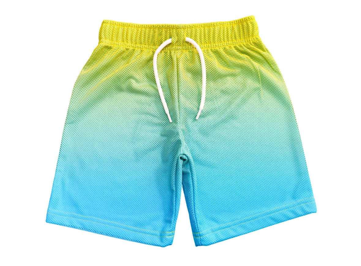 Turq Gradient Mesh Short