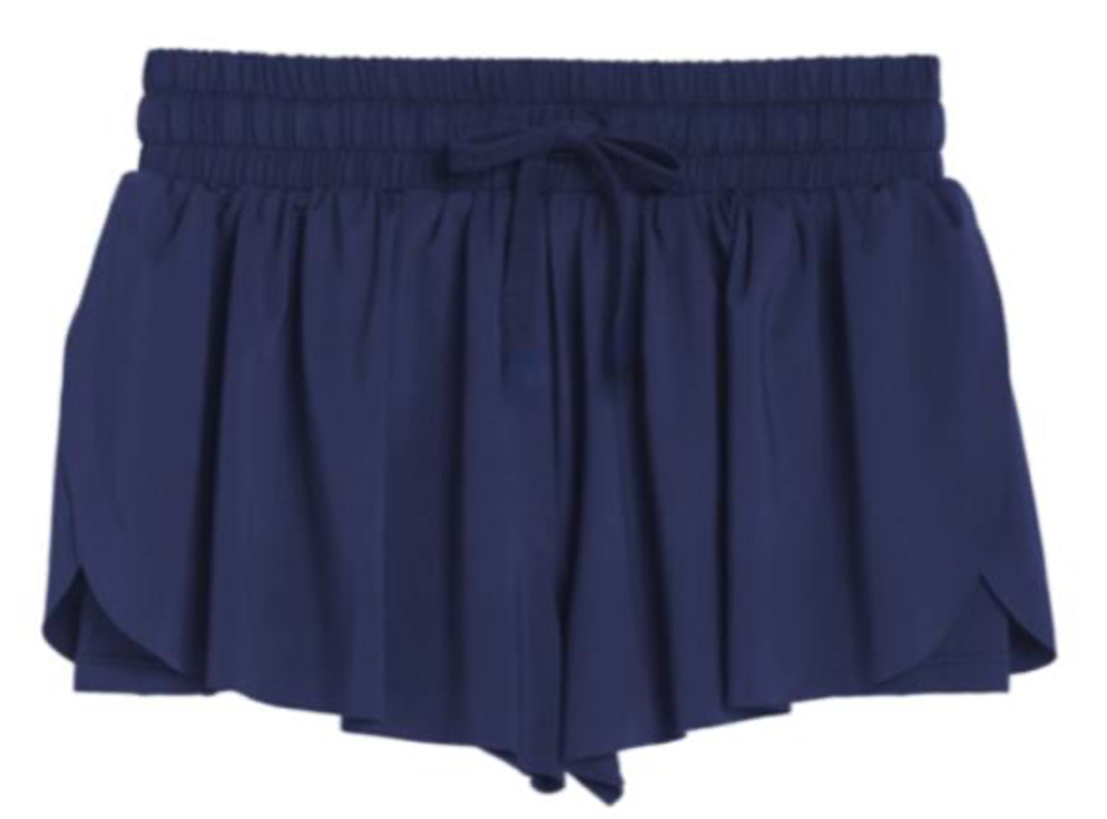 Navy Flyaway Short
