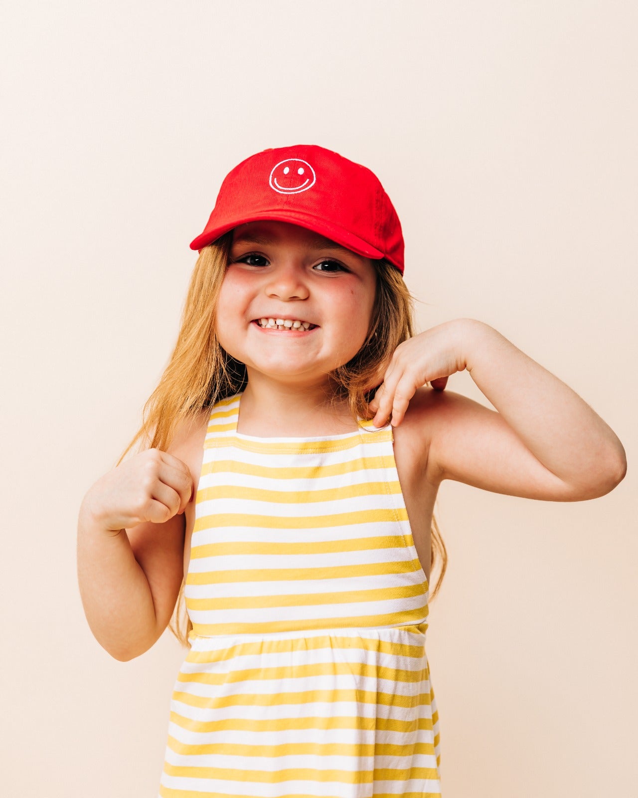 Navy Blue Smiley Face Hat