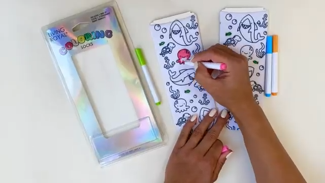 Under The Sea Coloring Socks