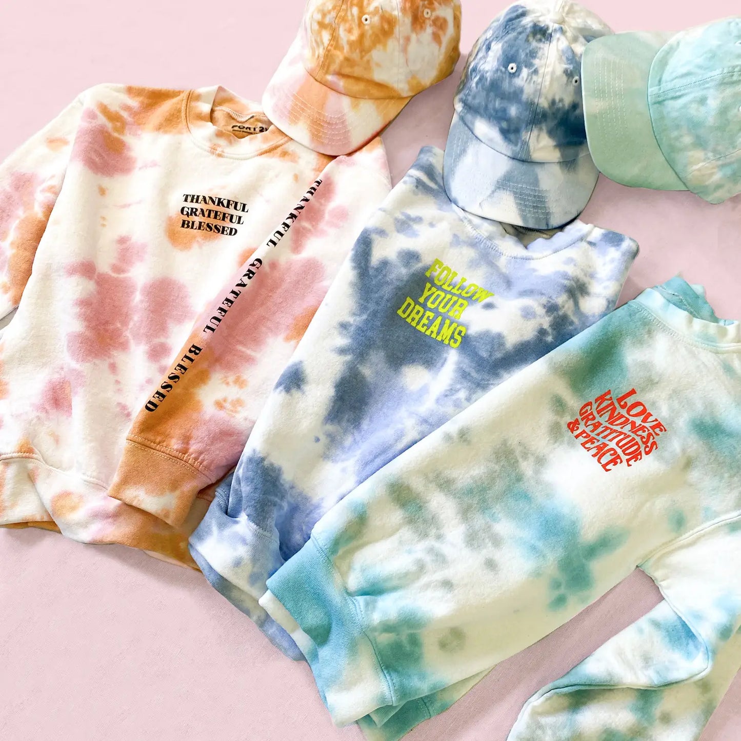 Love + Kindness Tie-Dye Sweatshirt