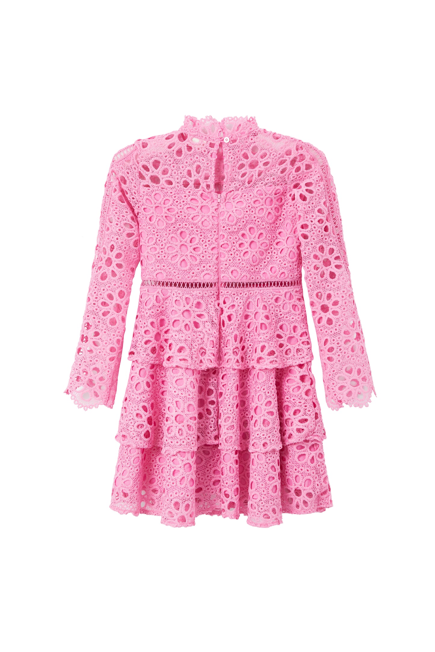 Delilah Pink Embroidered Dress