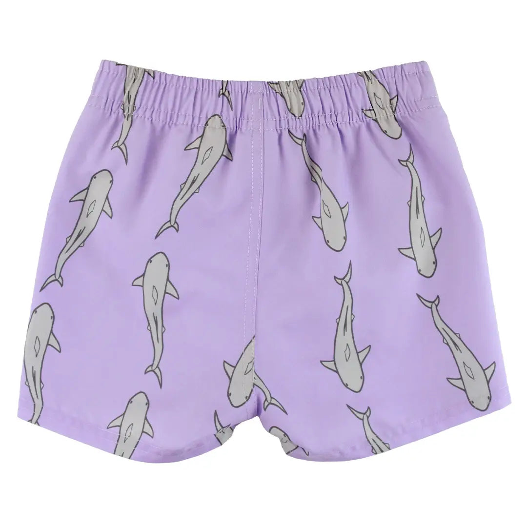 Jawsome Purple Swim Shorts