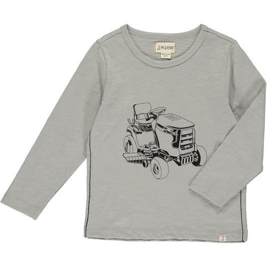 Grey Tractor Cherokee Raglan Printed Tee. 100% Cotton.