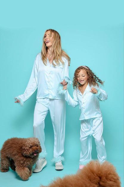 Women's Sky Feather Silk Set - Mommy + Me!