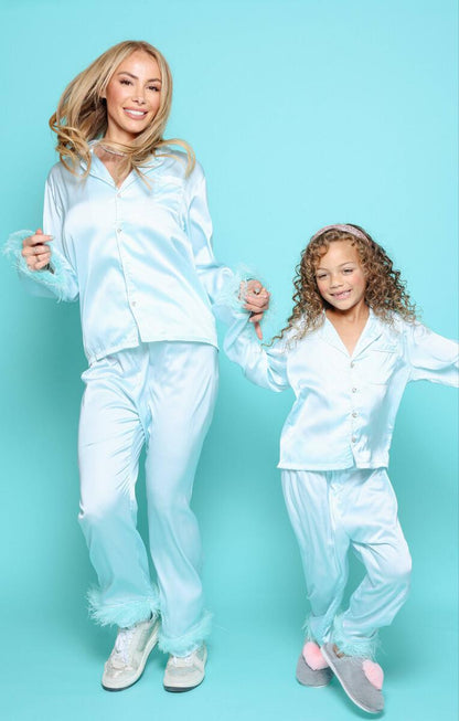 Women's Sky Feather Silk Set - Mommy + Me!