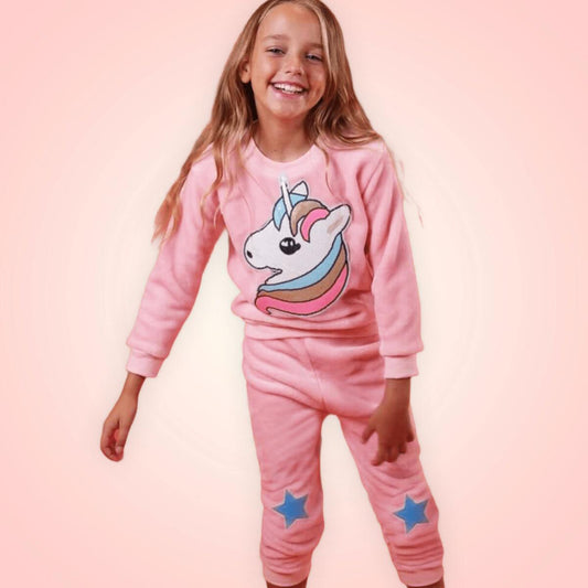 Unicorn Velour Star Set