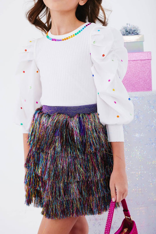 Shimmer Tinsel Party Skirt