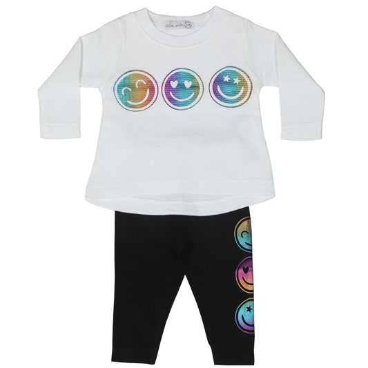 Multi Smile Thermal Top and Legging Set