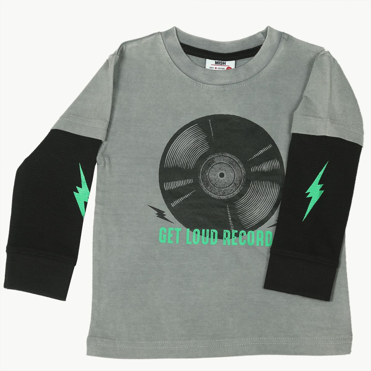 Loud Records Enzyme 2Fer Long Sleeve Baby Shirt