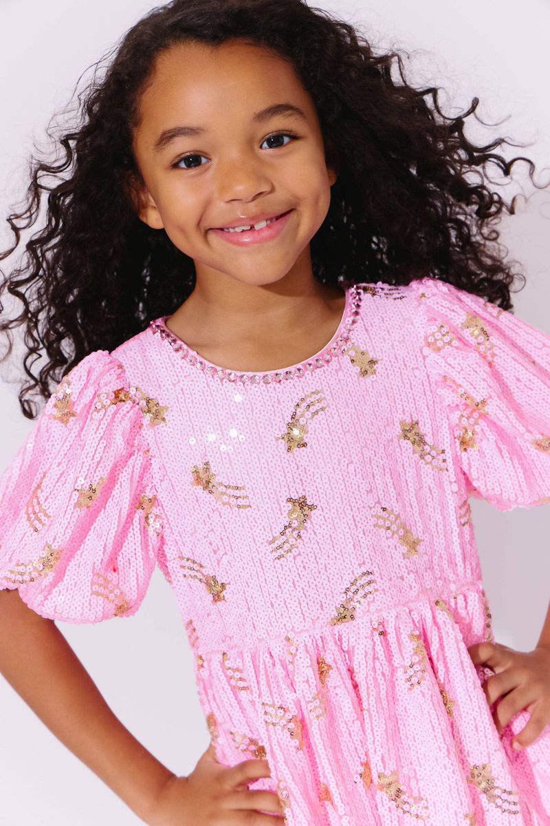 Shooting Star Sequin Gems Dress