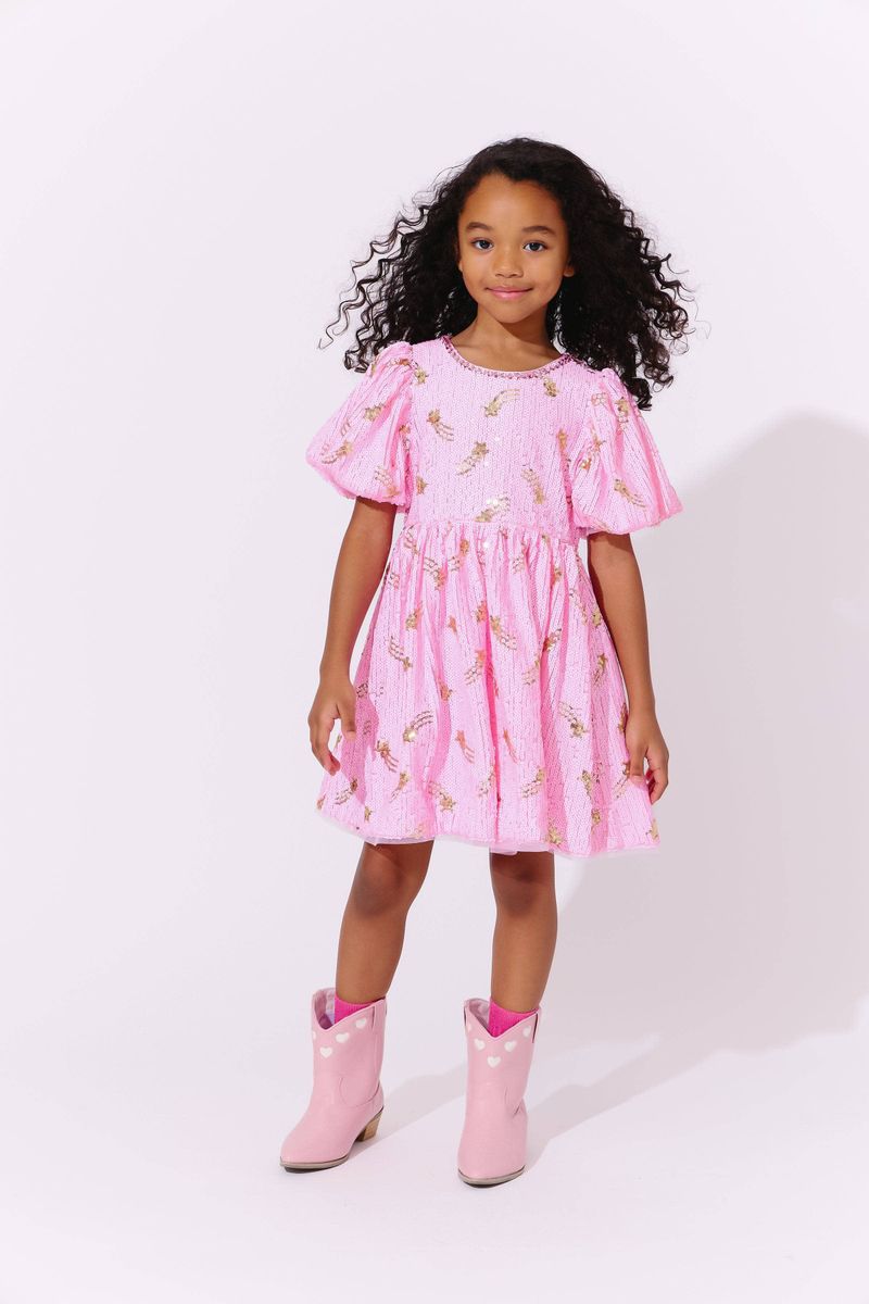 Shooting Star Sequin Gems Dress