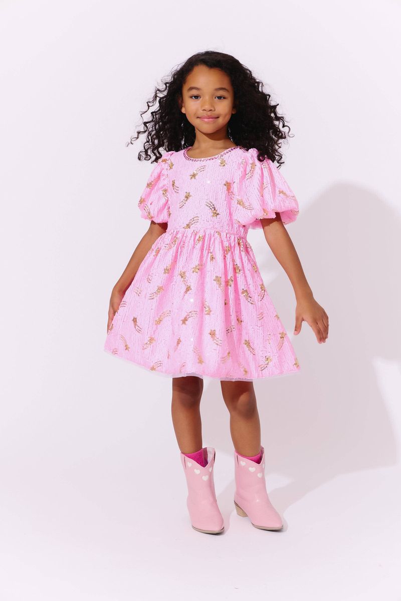 Shooting Star Sequin Gems Dress