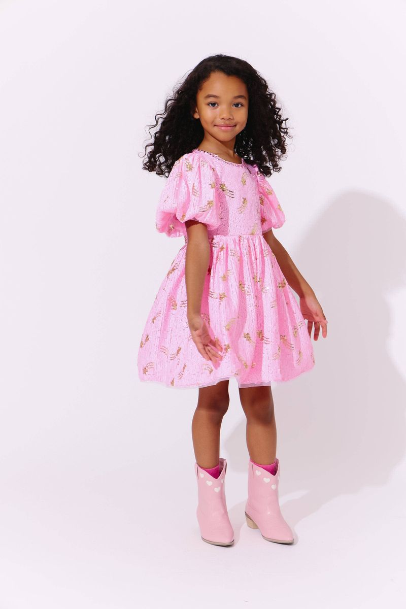 Shooting Star Sequin Gems Dress