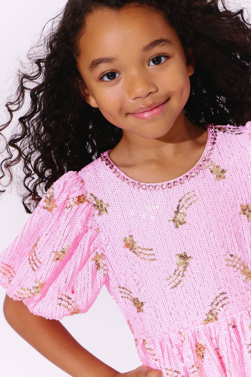 Shooting Star Sequin Gems Dress