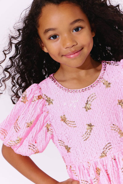 Shooting Star Sequin Gems Dress