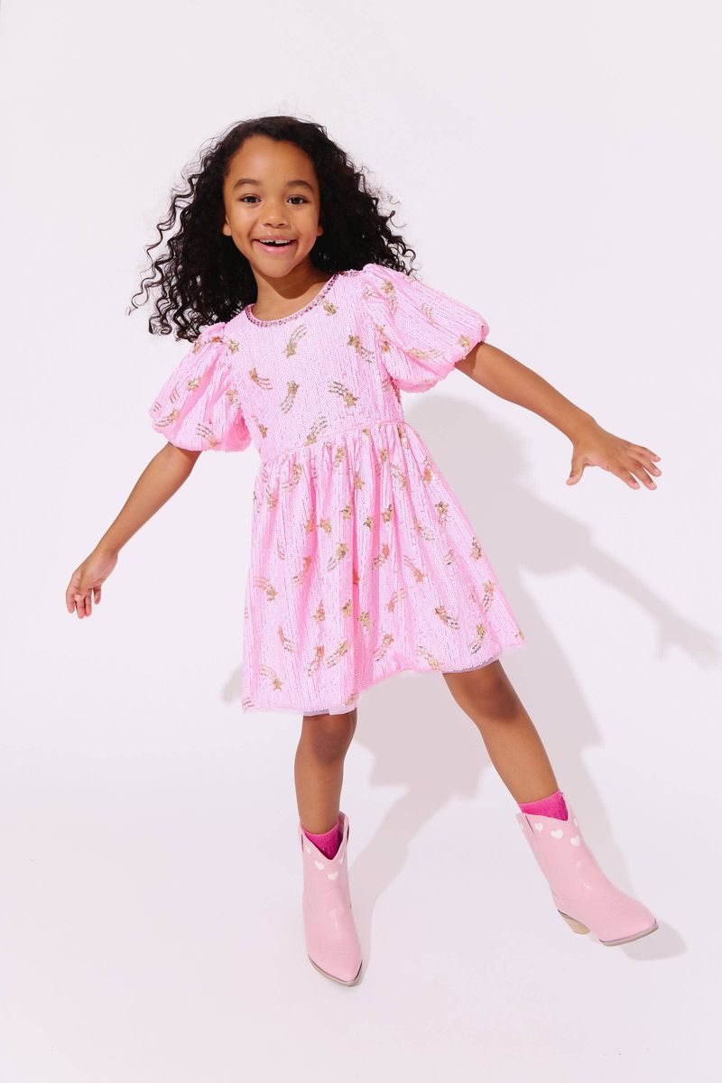Shooting Star Sequin Gems Dress
