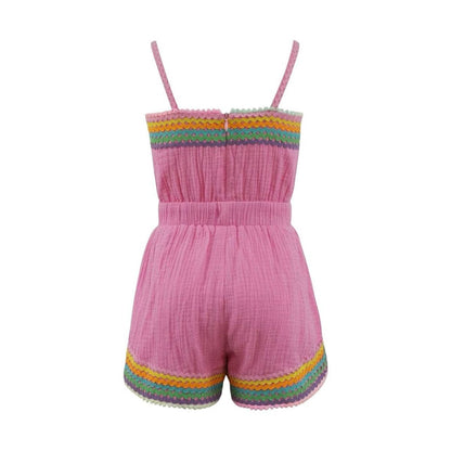 Pink Rainbow Summer Romper