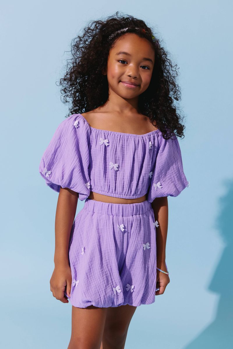 Lavender Hailey Bow Bubble Set