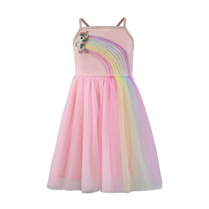 Unicorn Rainbow Tulle Dress